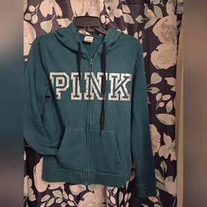 PINK Victoria's Secret Teal Hoodie